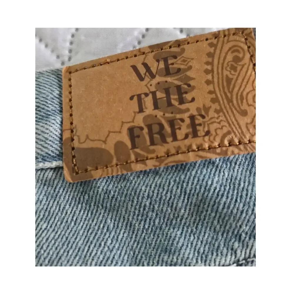Free People We The Free Ghost Town Long Denim Shorts NWOT 25